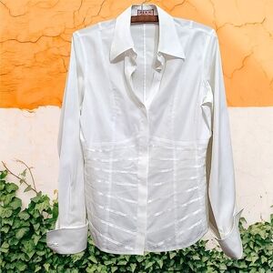 Thomas Pink London Button Down Shirt In White Size 6
